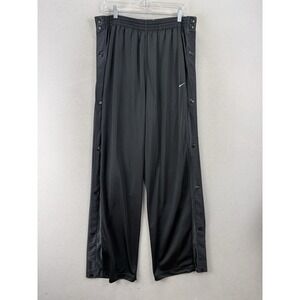 Vintage Nike Tear Away Basketball Pants Men's Sz 2XL Black Snap Dazzle Track